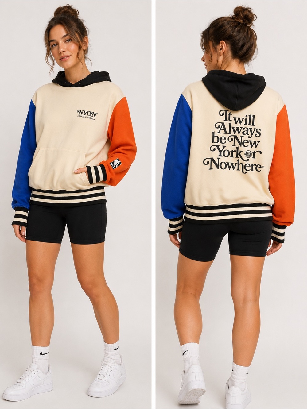 NYON x New York Knicks Motto Colorblock Hoodie M